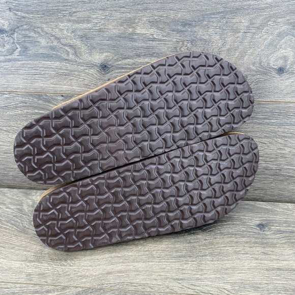 Cushionaire Lynx-L Slide Sandals Mens 10 Brown Suede Leather Cork Footbed main image 8